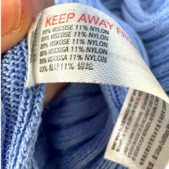 Free People Light Blue Playsuit Romper Size Large - Picture 9 of 9